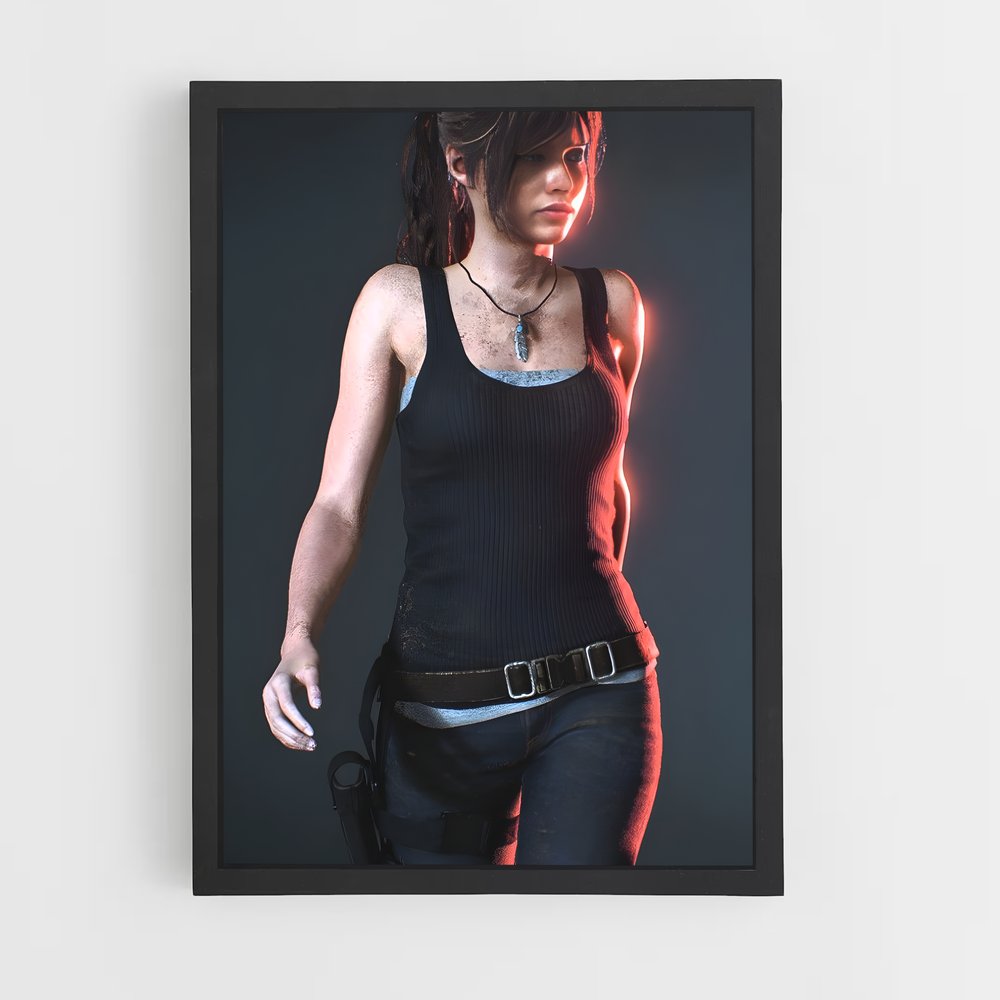 Poster Claire au Tombeau des Ténèbres – affiche Resident Evil (vue 2)